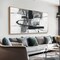 Abstract Wall Art Decor Modern Maximalist Home paintings Decor Wall Art Prints Black and White Irregular Graffiti Framed Wall Canvas Decorations For Living Room Wall Bedroom Office Decor 20"x40"